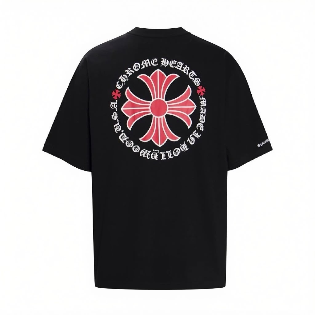 Chrome Hearts Made in Hollywood Plus Cross T-Shirt Red