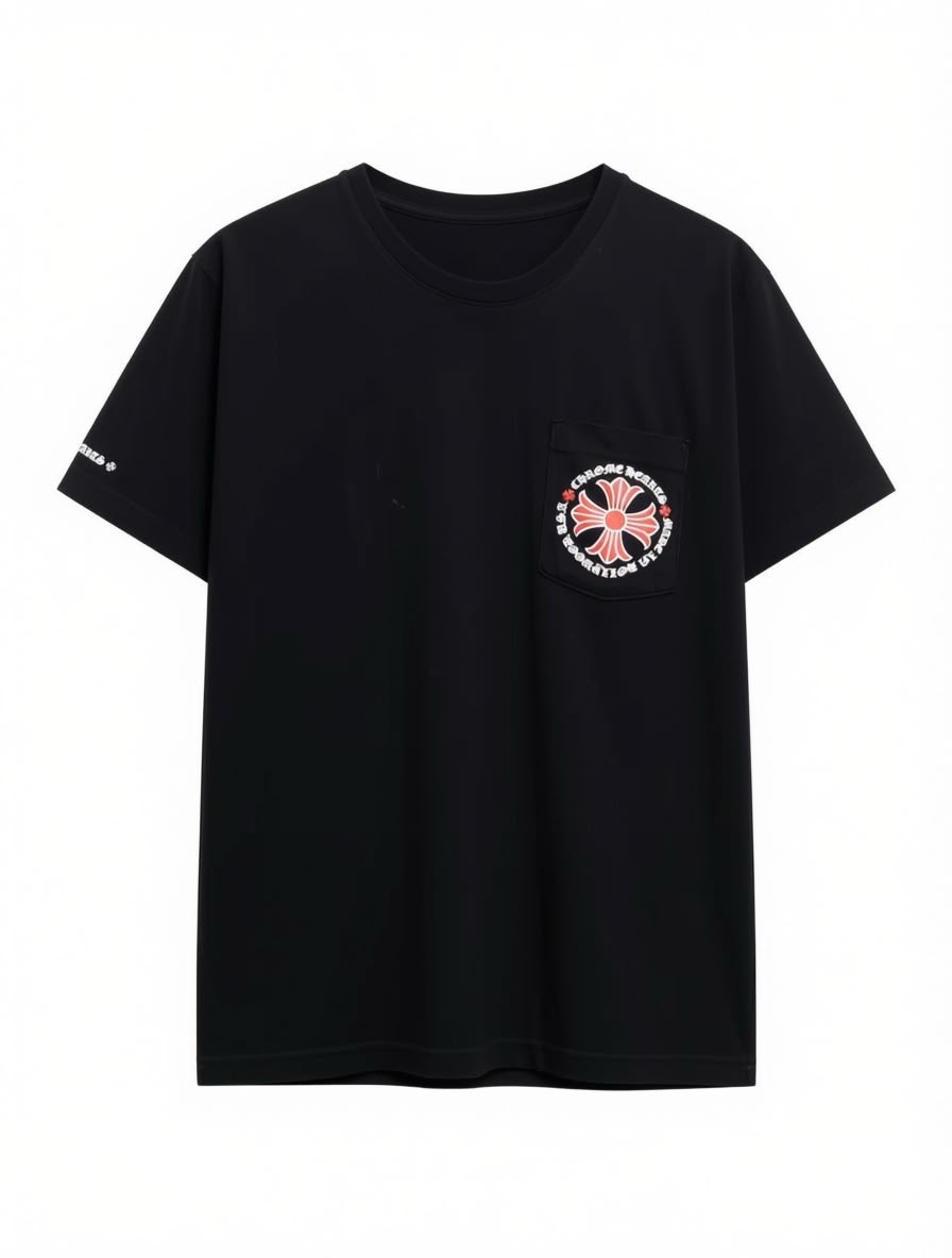 Chrome Hearts Made in Hollywood Plus Cross T-Shirt Red