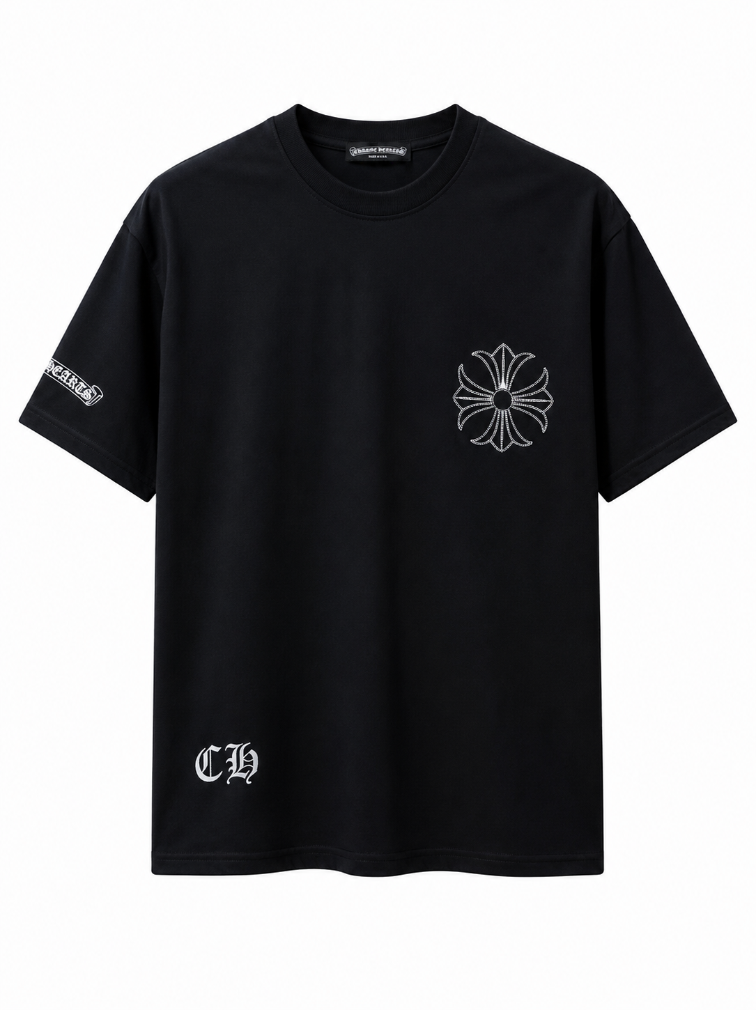 Chrome Hearts Rhinestone Horseshoe T-Shirt