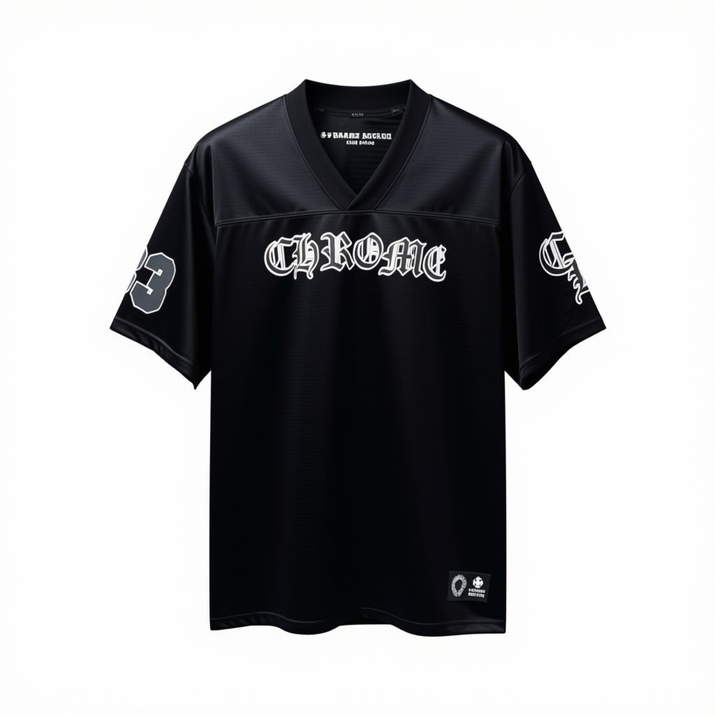 Chrome Hearts Mesh Football Jersey and Shorts Set